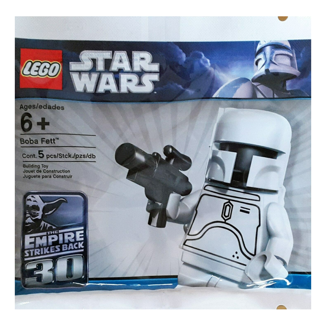 Boba Fett White Prototype Polybag 4597068 BTLG Bricks